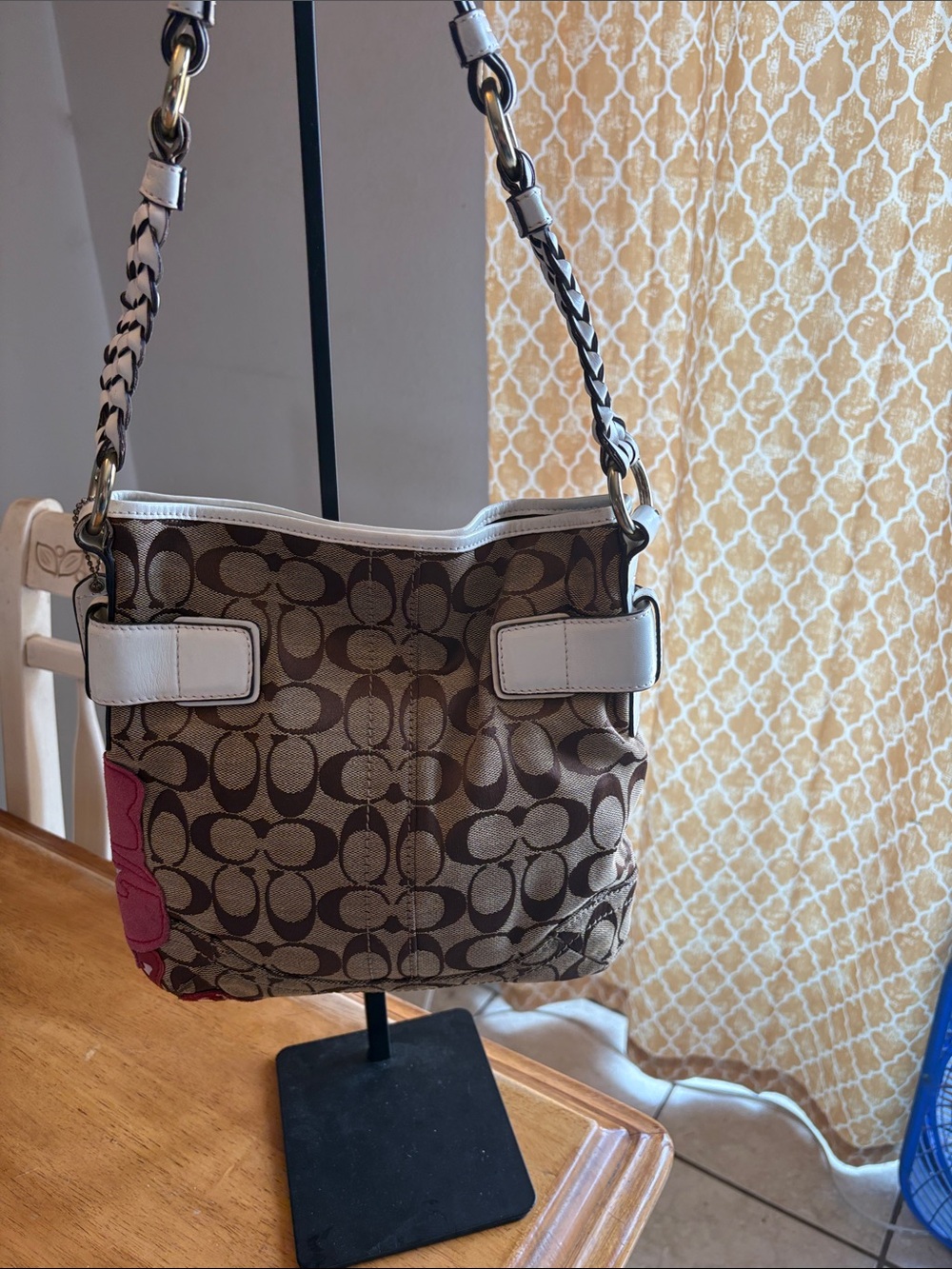 Coach Poppy for Peace Signature Canvas Shoulder Bag - Picture 3 of 11